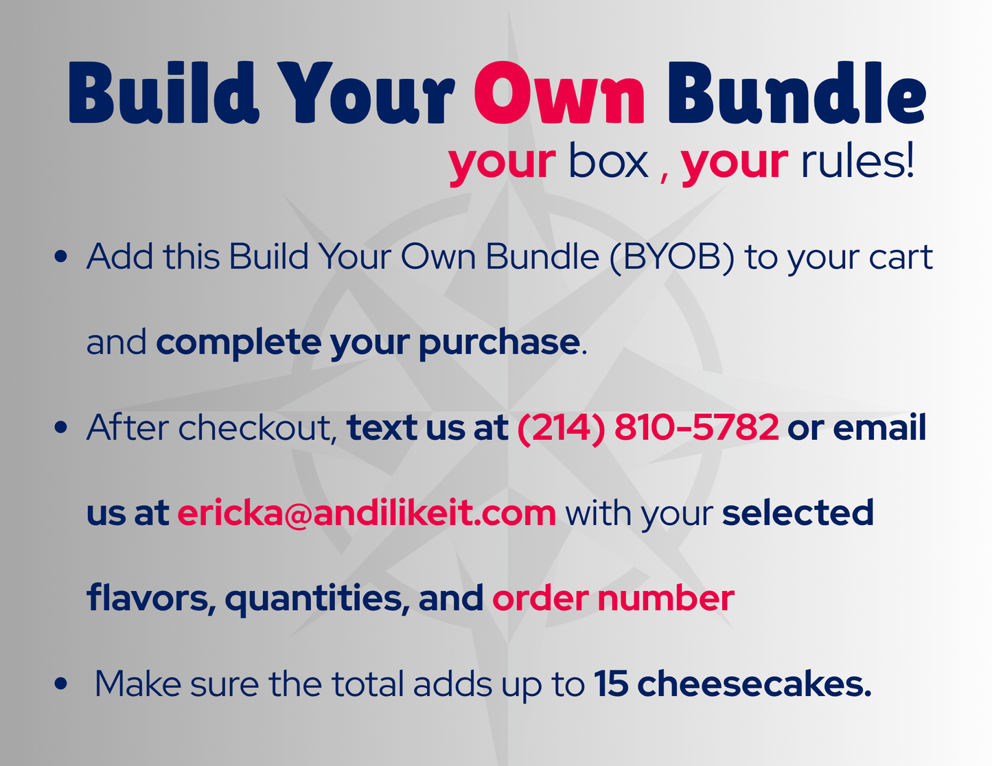 Build Your Own Bundle (BYOB)