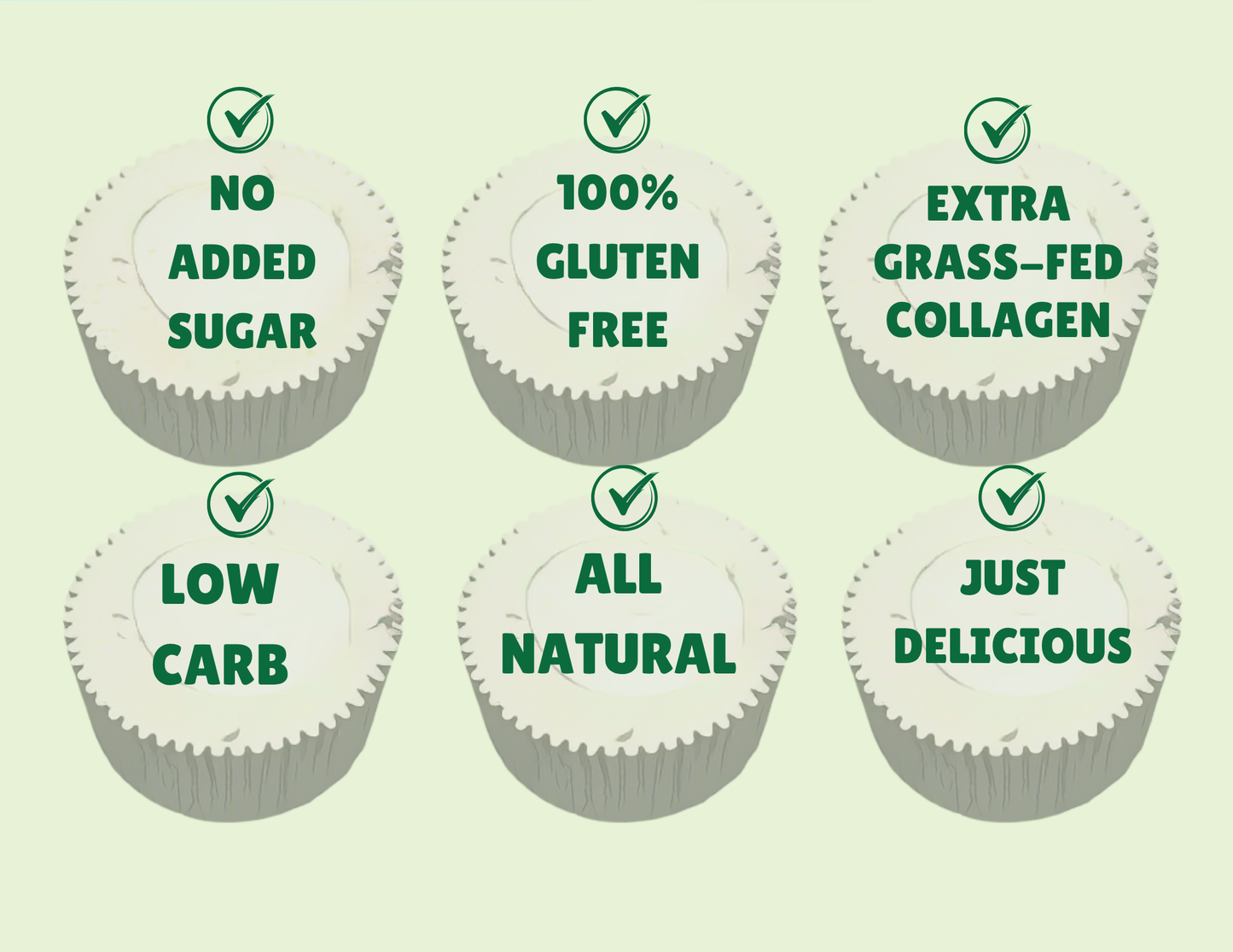 Single-serve collagen cheesecake cups – gluten-free, keto-friendly, no added sugar snacks