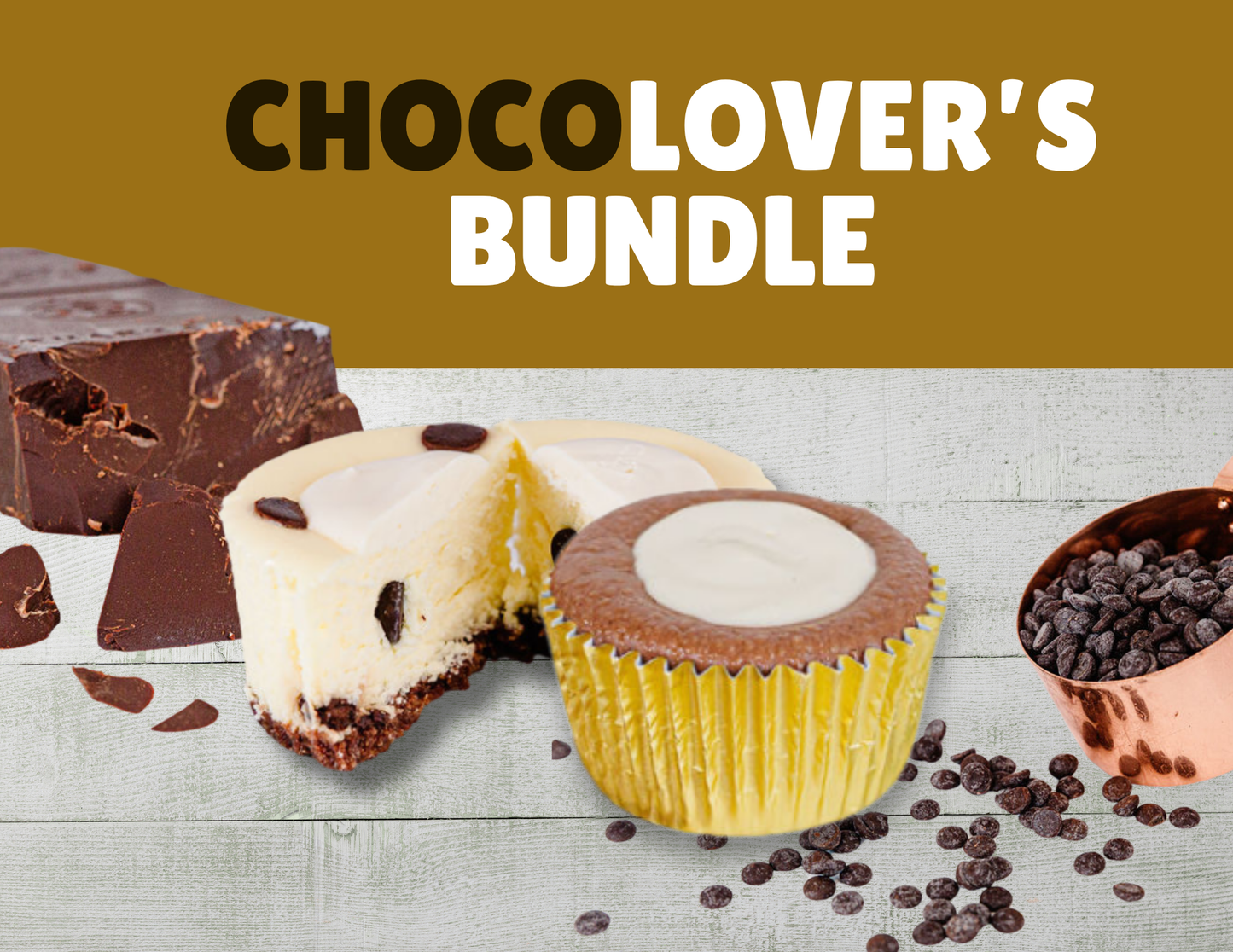Chocolate cheesecake cups – Chocolate Chip and Chocolate Peanut Butter flavors, keto-friendly and gluten-free