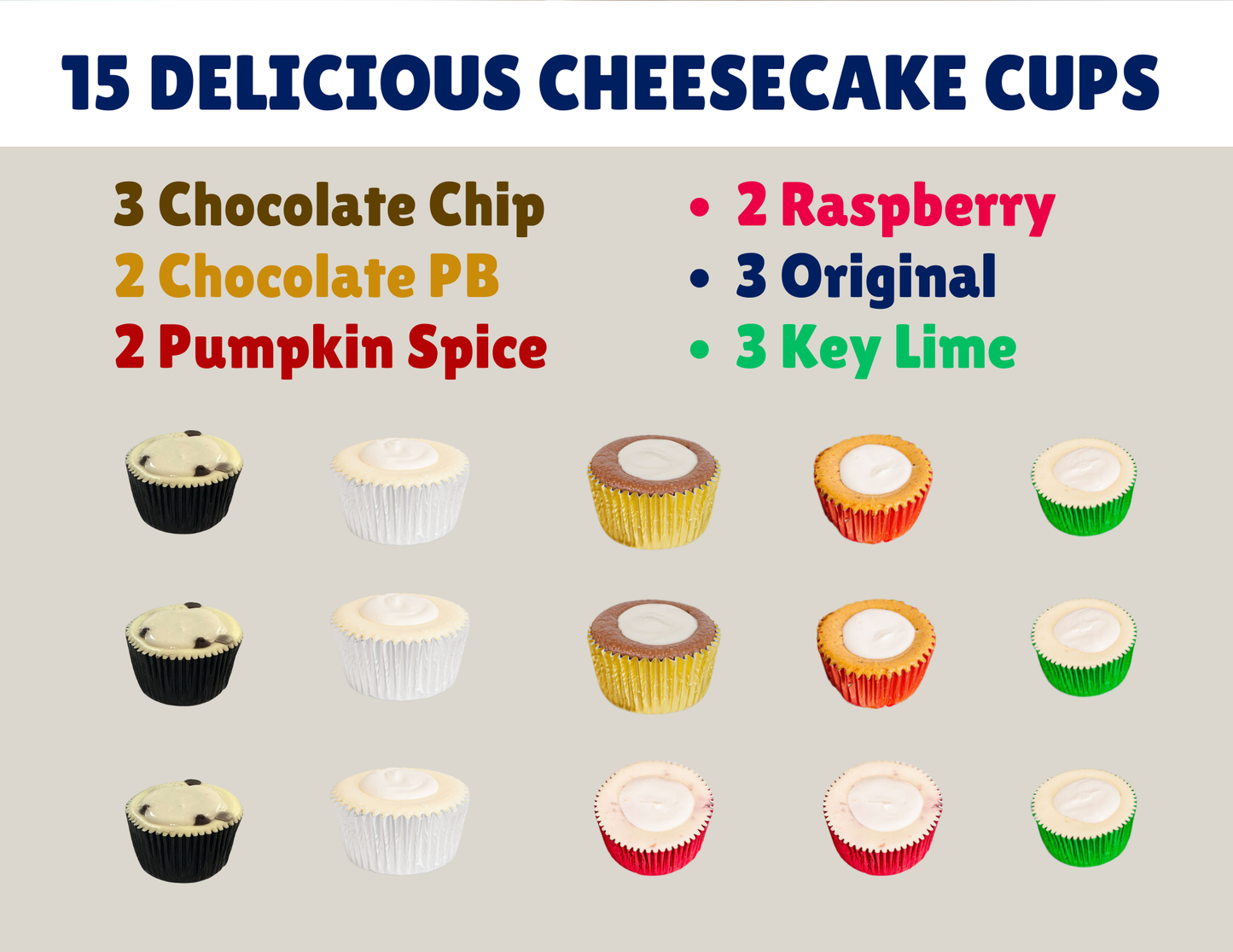 Starter 15-Pack: Premium Cheesecake Cups
