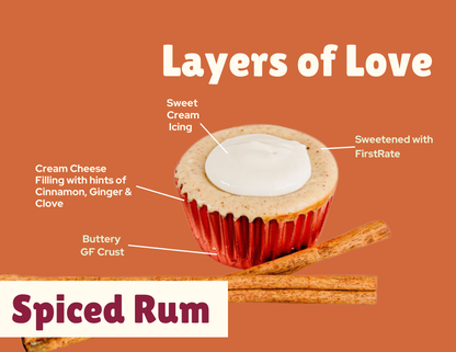 Starter 15-Pack: Premium Cheesecake Cups with Spiced Rum