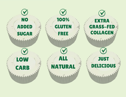 Single-serve collagen cheesecake cups – gluten-free, keto-friendly, no added sugar snacks