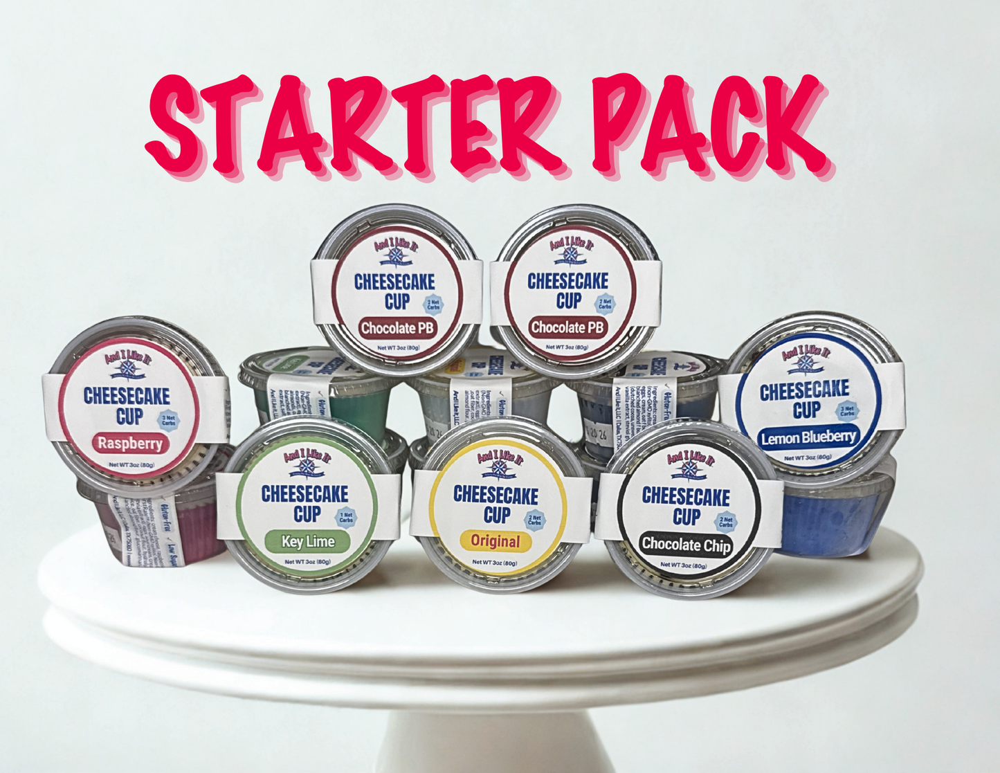 Starter 15-Pack: Premium Cheesecake Cups with Lemon Blueberry